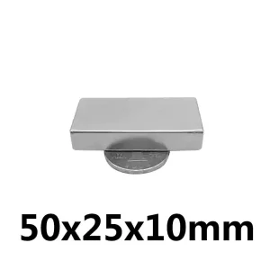 Неодимов магнит N52 50x25x10mm