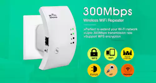 Wi-Fi усилвател на сигнал 300 Mbps – ретранслатор с WPS бутон