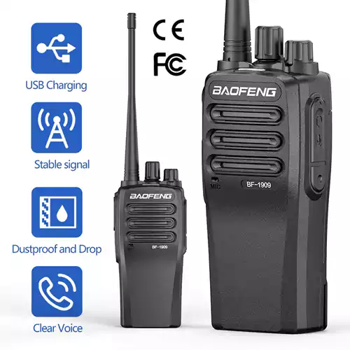 Baofeng BF-1909D 12W – мощна UHF радиостанция / уоки-токи с обхват до 12 км