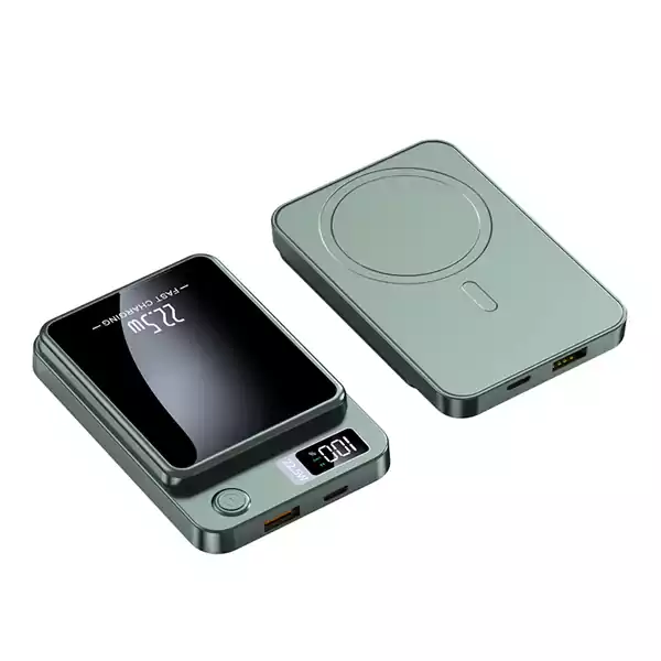 Зелен Power Bank 10000mAh с LED дисплей